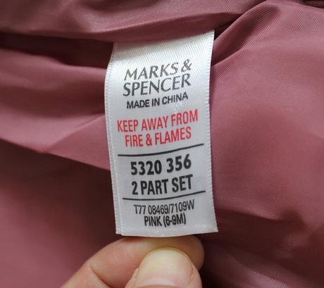 Zimní bunda vel. 6 - 9 m, marks & spencer,74