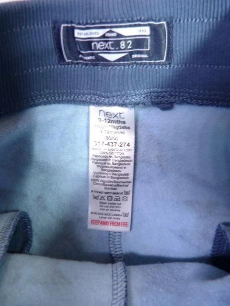Next krásné tepláčky vel. 80, next,80