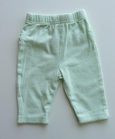 H437 zelenkavé legíny s volánem vel. 62, george,62