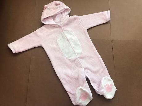 Overál coral fleece - v.asi 3/6 měs, 68