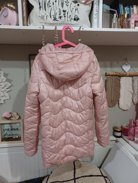 Světle růžová prošívaná bunda reserved 164 / xs, reserved,164