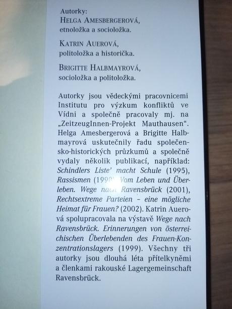 Kniha sexualizované násilí v koncentračním táboře, 