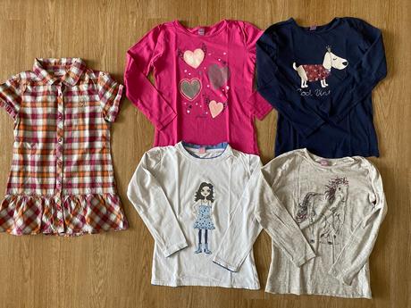 Dívčí trika - 5ks - dopodopo, vel. 128, dopodopo,128