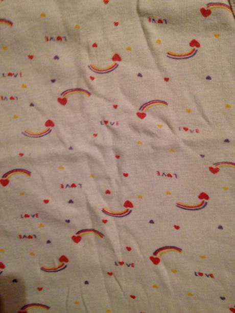 Dívčí tílko duha, srdíčka, love, 80