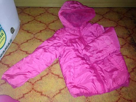 Dívčí růžová bunda, 104