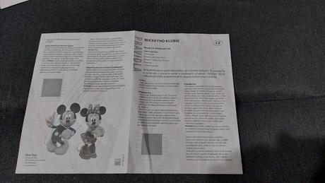 Desková hra mickeyho klubík - věk 5+,