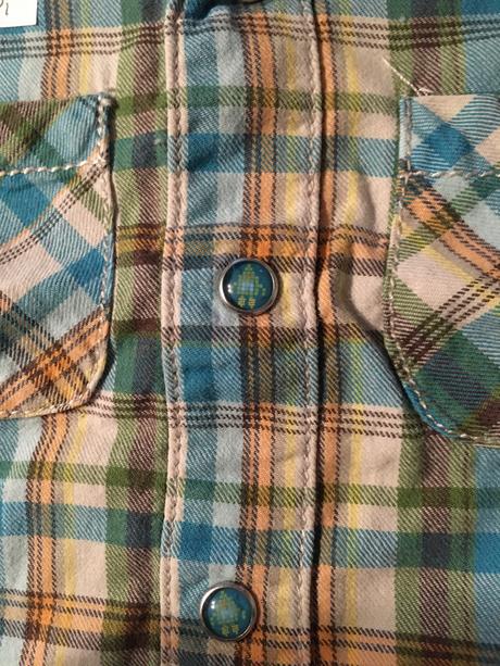 Kostkovaná košile s ozdobnými druky, marks & spencer,86