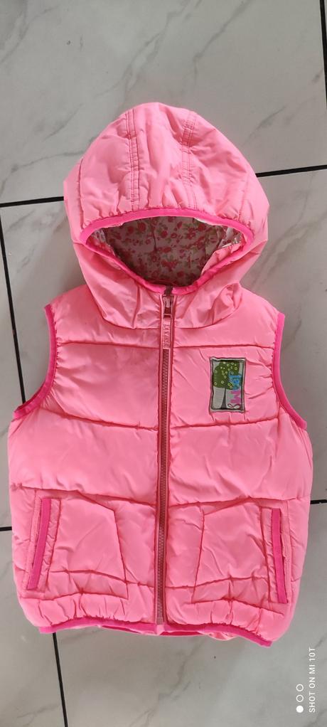 Neonová vesta + čepička, next,104