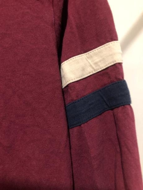 Vínové tričko s pruhy, 128