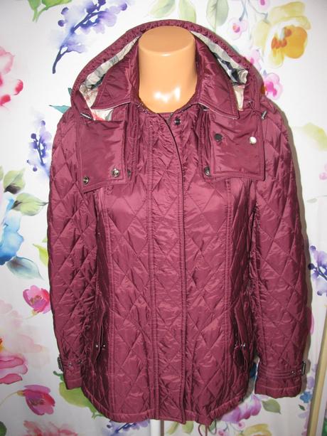 Dámská přechodná prošívaná bunda s kapucí burberry, burberry,l