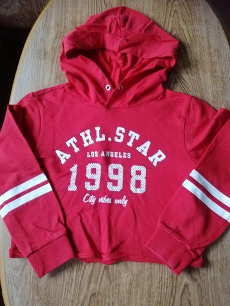 Mikina crop top dívčí, vel. 134/140., h&m,134