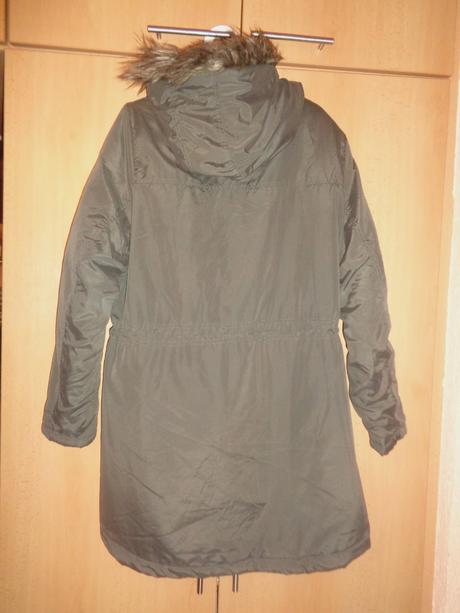 Luxusní khaki parka - zimní, 44