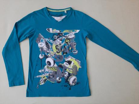 Tričko s dlouhým rukávem vel. 134/140, c&a,134