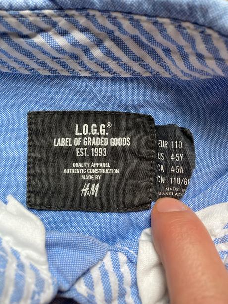 Bavlněné košile pro dvojčata, h&m,110