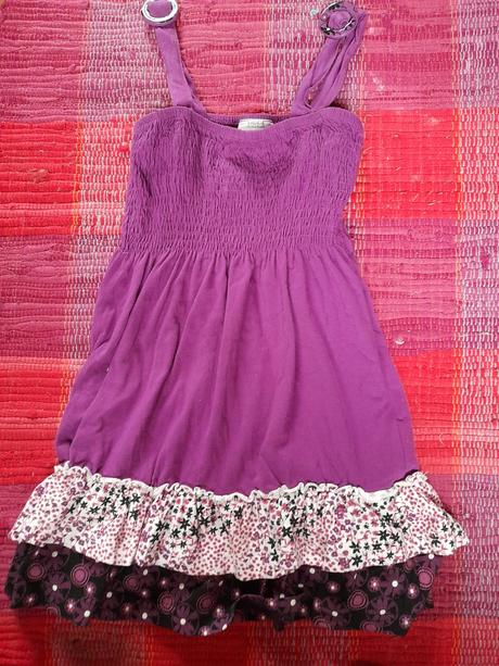 Tunika/šaty na holčičku fialovo vínové, 128