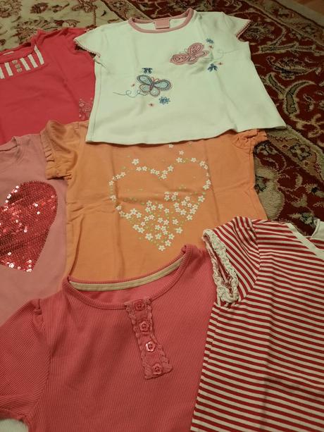 12x dívčí tričko, h&m,98