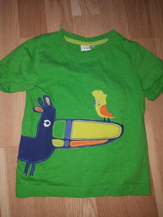 Zelené tričko s ptakem 98, miniclub,98