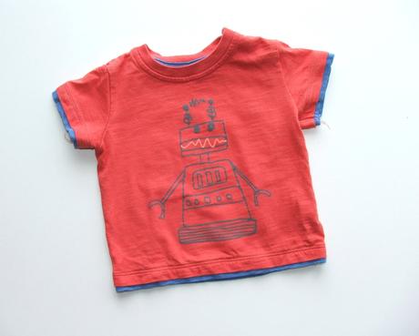 J810 tričko s robotem vel. 68, marks & spencer,68