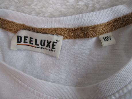 Bavlněné bílé tričko s frajerským obrázkem deeluxe, 140