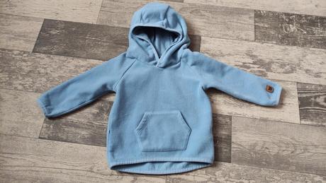 Mikina/klokanka fleece 9-12m, matalan,80