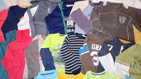 Balík mix věcí na kluka od vel.110-128, 104–116