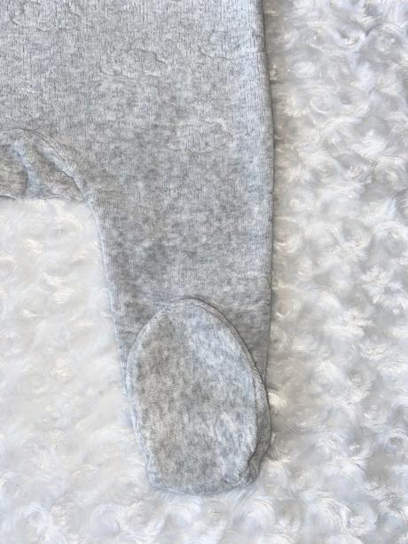 Šedé sametové dupačky h&m, h&m,68