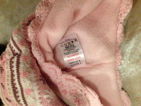 Růžová čepice next bambule zima holka 6-12m ušanka, next,80