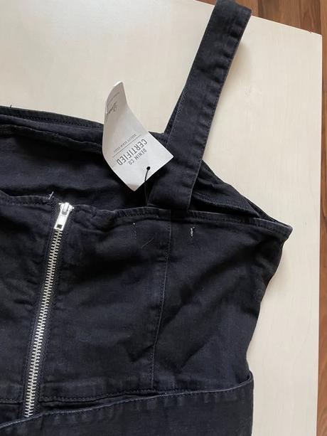 Nové džínové šaty s páskem, vel xxl, ale řekla by, denim co,xl