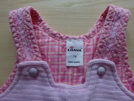 Zimní kalhoty s laclem, vel. 74, loana,74