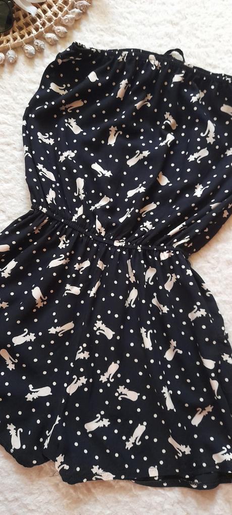 Kočičí viskózový overal s kapsami, 