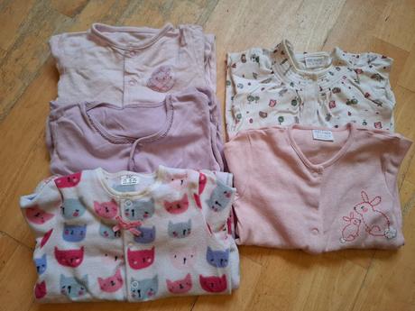 Overaly na spaní/ pyžama jednodílná vel 80, setino,80