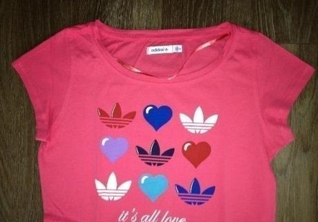 Růžové tričko adidas, adidas,38