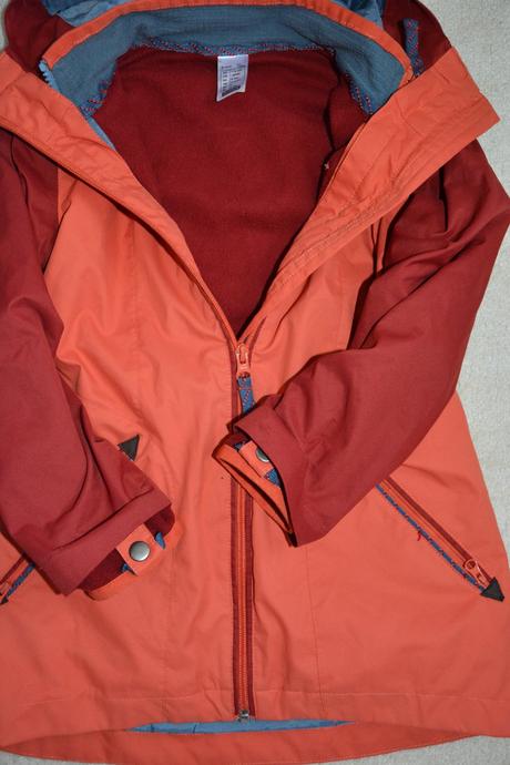 Bunda s mikinou 2v1, decathlon,122