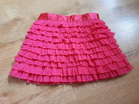 Malinová volánková tutu sukýnka, george,104
