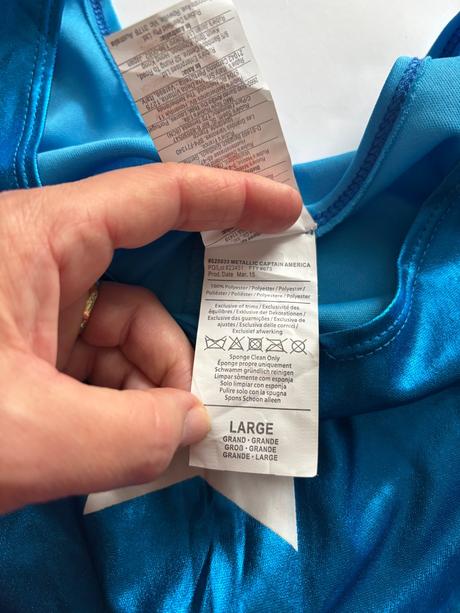 An3/ kostým šaty capitanka america - v.cca s,