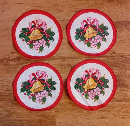 Vanoční ubrousky látkové,