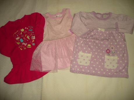 Tričko tunika šaty minnie 7ks vel 80, 68–80