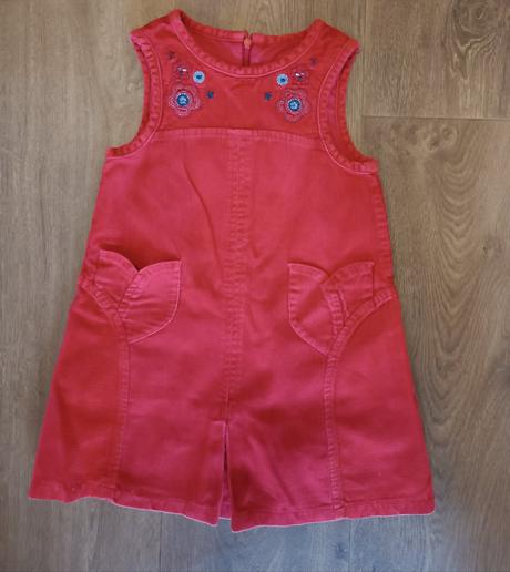 Červené manžestrové šaty, mayoral, vel.98, mayoral,98