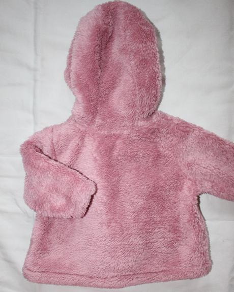 Ar52. chlupatkový jarní/podzimní kabátek 3-6 měs., next,68