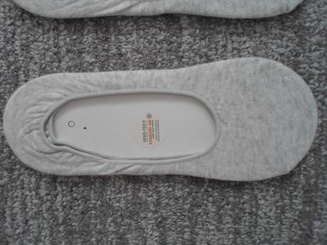 Šedé dámské nízké ponožky do balerín 2 páry, 39