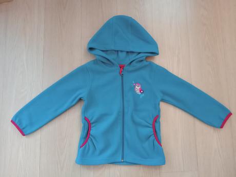 Mikina fleesová zelená se sovičkou, lupilu,98