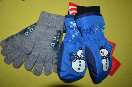 2x rukavice 92-98 nové, 92 / 98