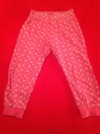 Dívčí pyžamové kalhoty andílci, srdíčka, květy, 92