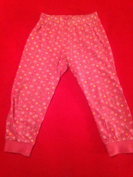 Dívčí pyžamové kalhoty andílci, srdíčka, květy, 92