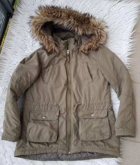 Vatovaná parka hm 10-11 let, h&m,146
