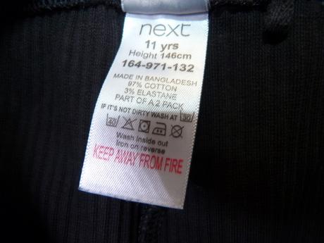 Žebrované legíny vel. 146, next,146