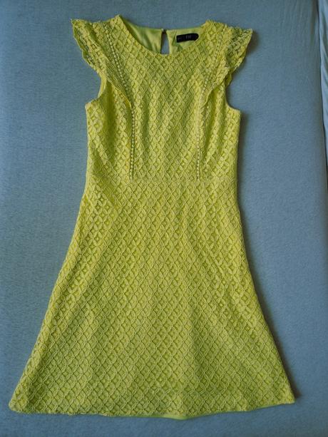 Krajkové žluté šaty ,zn.f&f,vel.34/36, f&f,s