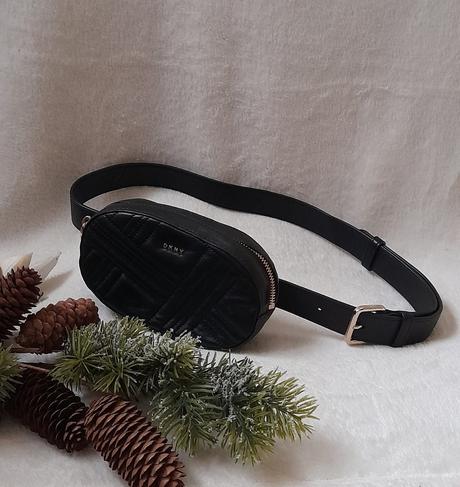 Dkny kožená ledvinka na pásku, dkny