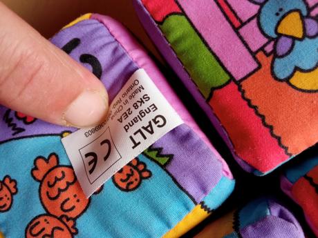 Látkové kostky-výuka číslic, 