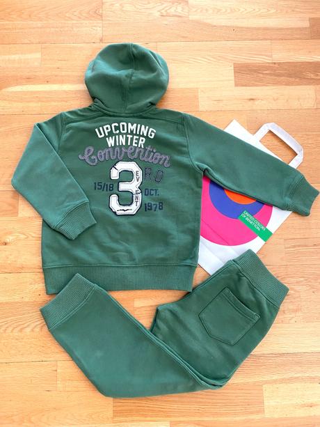 Benetton nové tepláky bunda souprava 4-5r, 110, benetton,110
